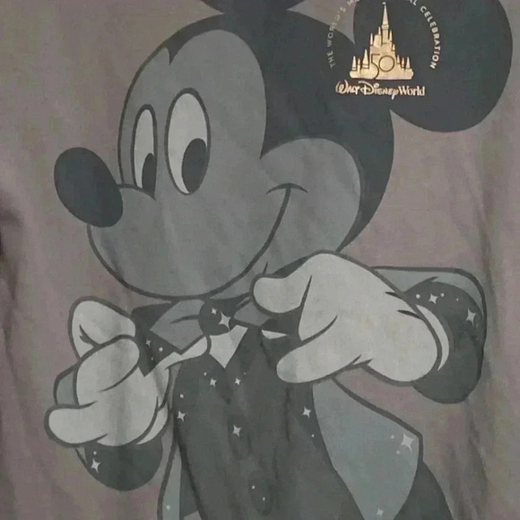 Disney World gray sweatshirt 50th anniversary celebration oversized shirt top - Picture 4 of 8